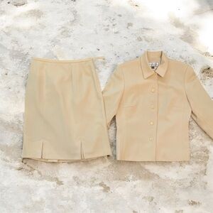 Travis Ayers Classic Tan Skirt Set